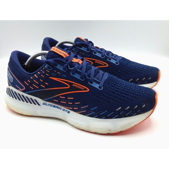 Brooks Glycerin GTS 20 Sneakers Men 12.5 D Blue Running Shoes Support Cushion main image 8